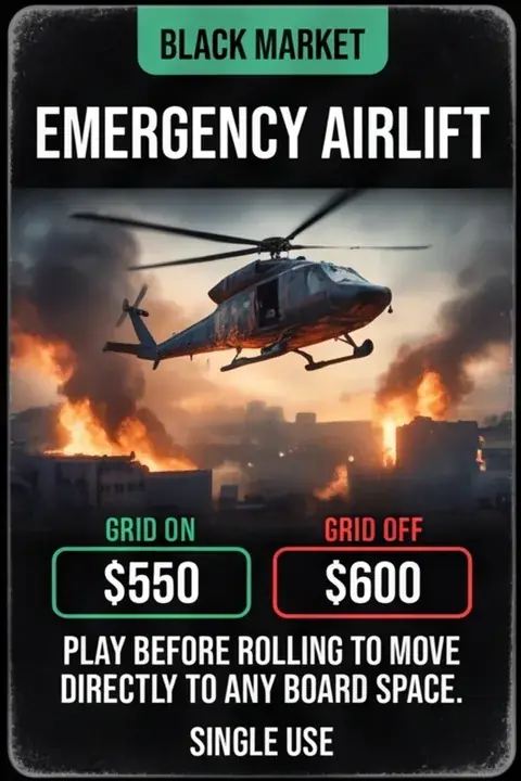 Emergency Airlift card