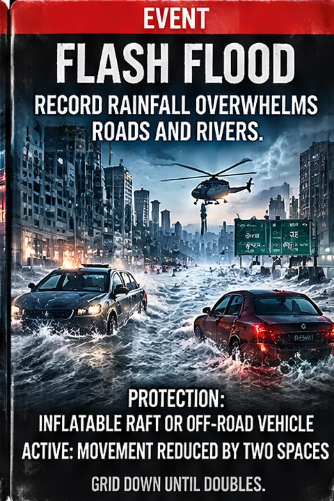 Flood event card