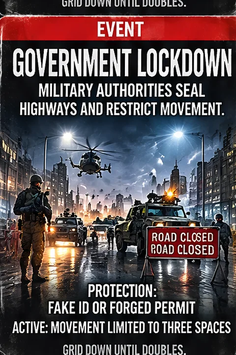 Lockdown event card