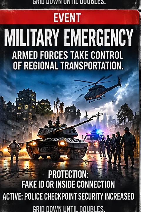 Military event card