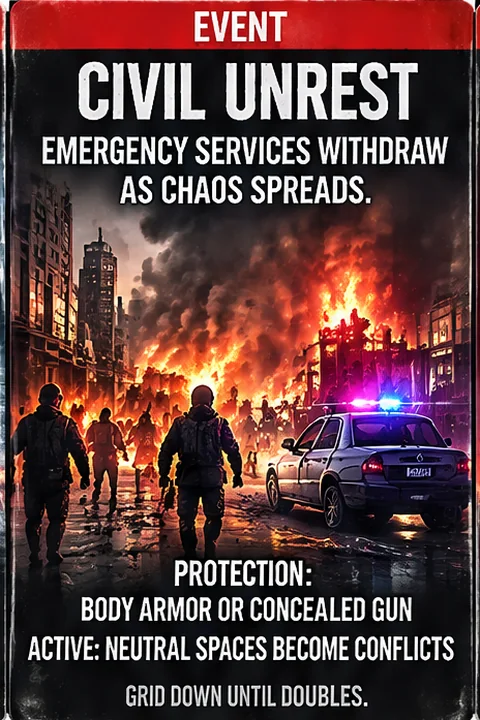 Unrest event card